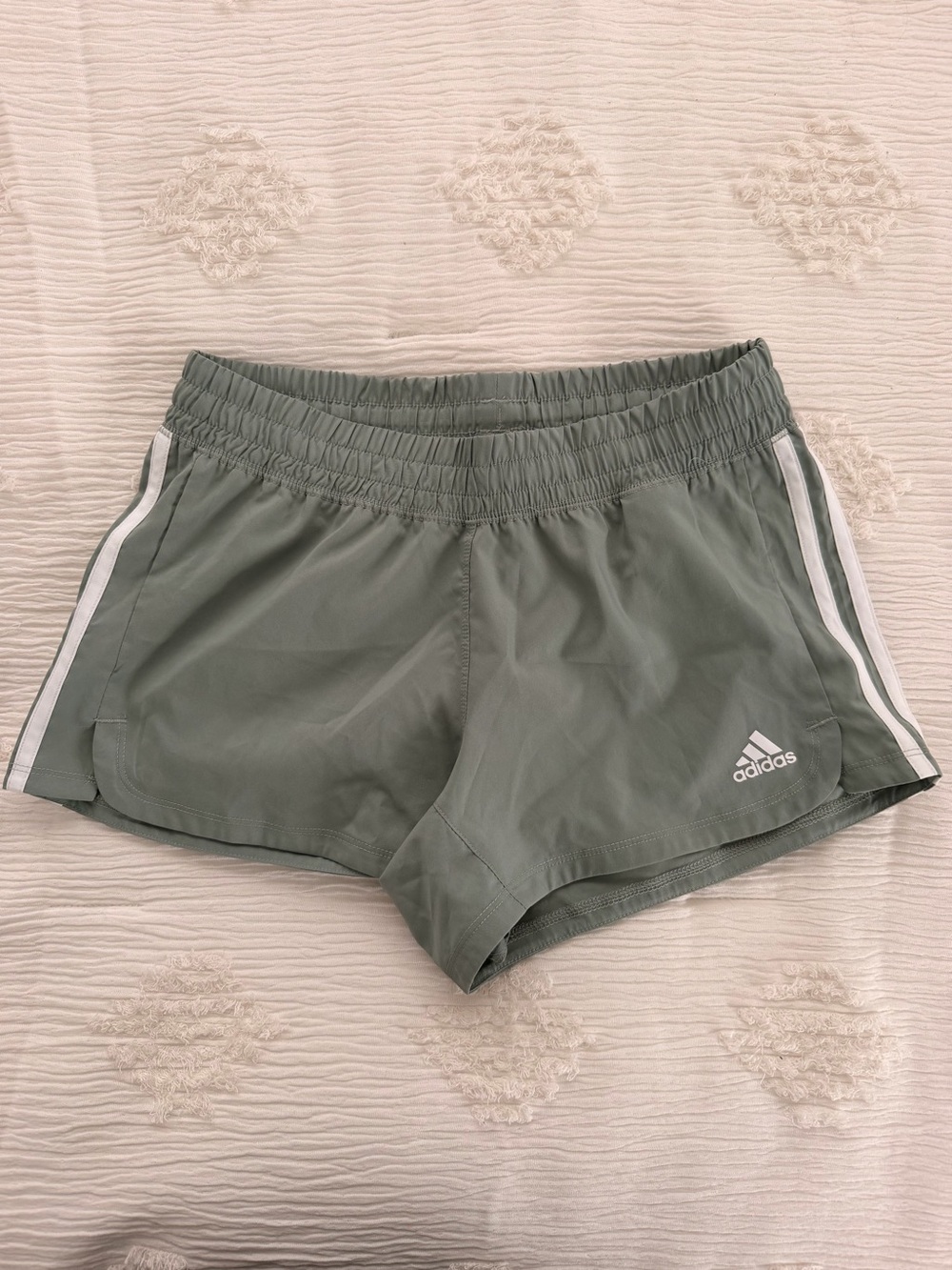adidas Women's Sage Green Running Shorts